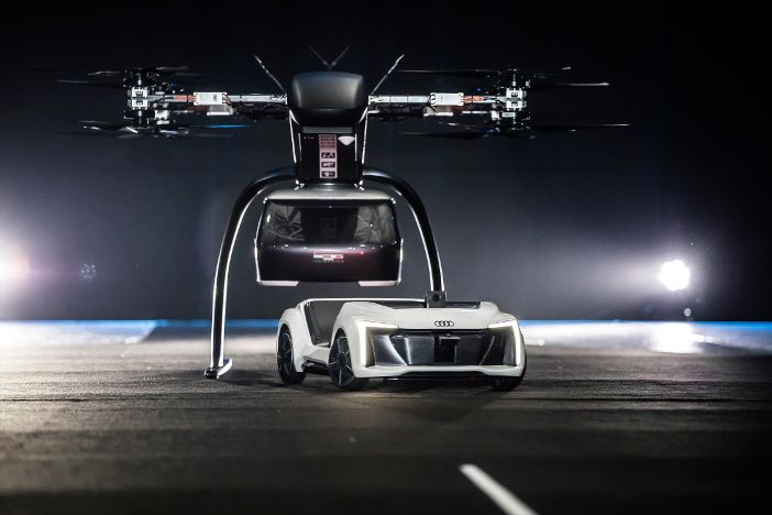 Drone car flying taxi