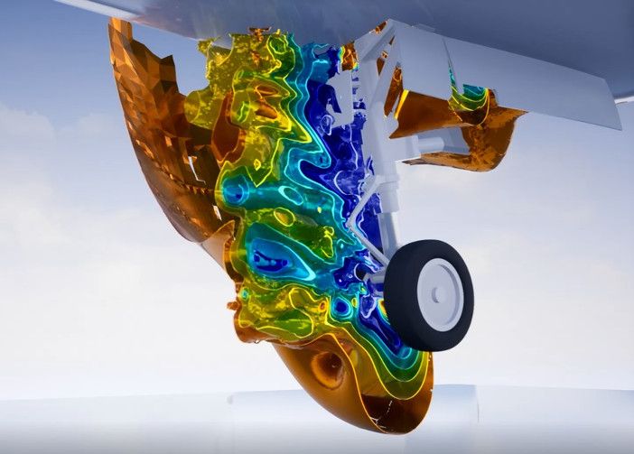 video simulation of landing gear