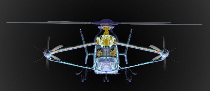 Racer helicopter scan
