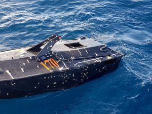 The QTS Hammerhead USV-T may be operated in swarms of up to 40 targets (Photo: QTS)