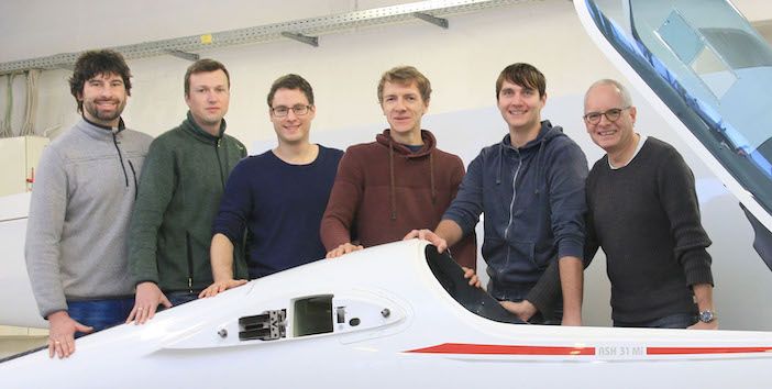 the Alexander Schleicher Segelflugzeugbau design team