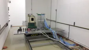Radiation testing at the Light Ion Facility at University College Louvain in Belgium