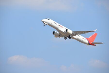 Mitsubishi Aircraft Corporation completed the maiden flight of Flight Test Vehicle 10 (FTV10)