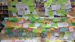  Messages of hope and prayers at a bookstore in Malaysia shortly after Flight MH370 disappeared