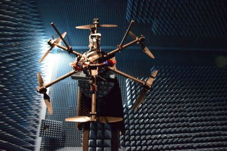 drone in anechoic chamber