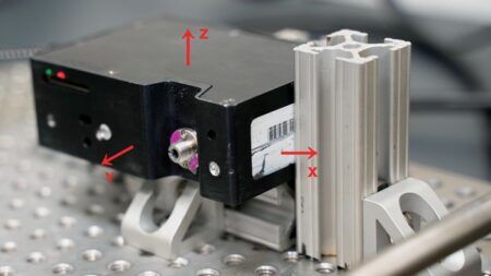 Spectrometer on light frequency test apparatus