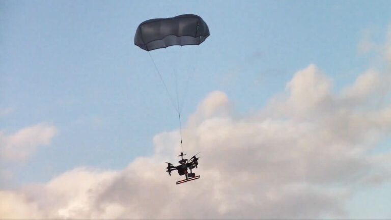 drone parachute test