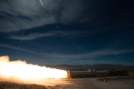 SLS rocket test