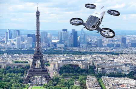 drone over paris