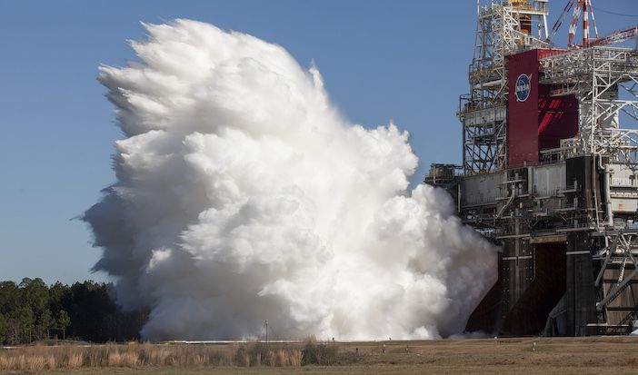 Second Hot Fire Test of SLS Rocket Core Stage