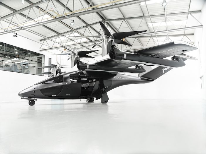 VX4 eVTOL in hangar