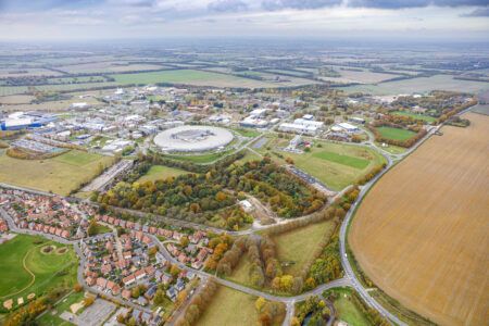 Aerial image of Harwell Space Cluster