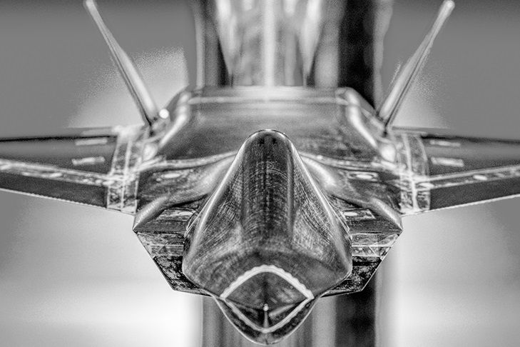 close up of model aircraft