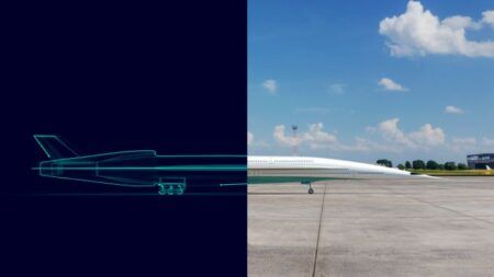 digital and actual aircraft montage