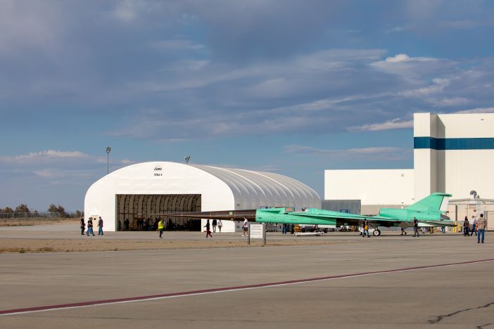 X-59 experimental supersonic aircraft revealed on runway