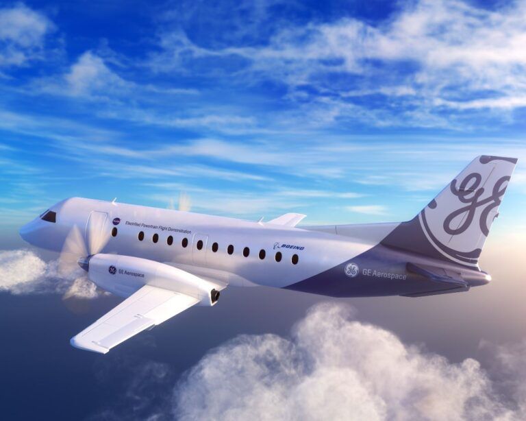 GE Aerospace joined NASA to unveil the paint scheme for the hybrid electric aircraft it will fly as part of NASA’s Electrified Powertrain Flight Demonstration (EPFD) project