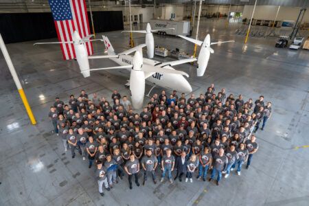 eVTOL aircraft prototype