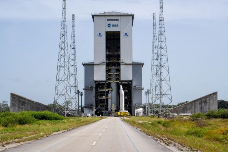 Ariane 6 on launch pad