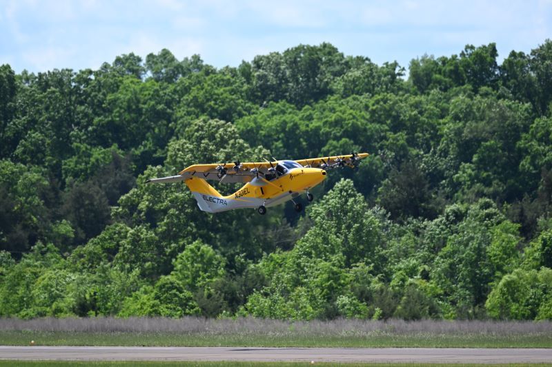 Yellow aircraft