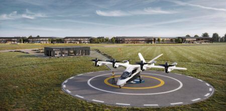 Skyports Infrastructure has unveiled designs for the UK’s first permanent vertiport testbed for the electric air taxi industry