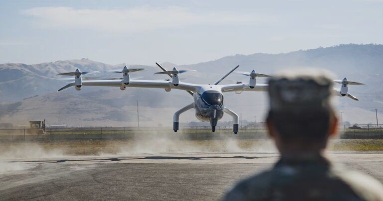 A member of the USAF views Midnight during a recent testing flight