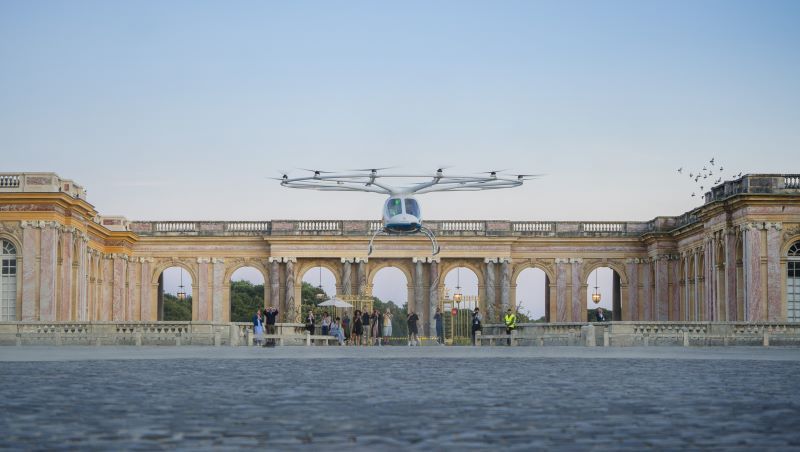 Volocopter eVTOL aircraft take-off