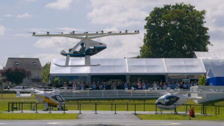 eVTOL taking off