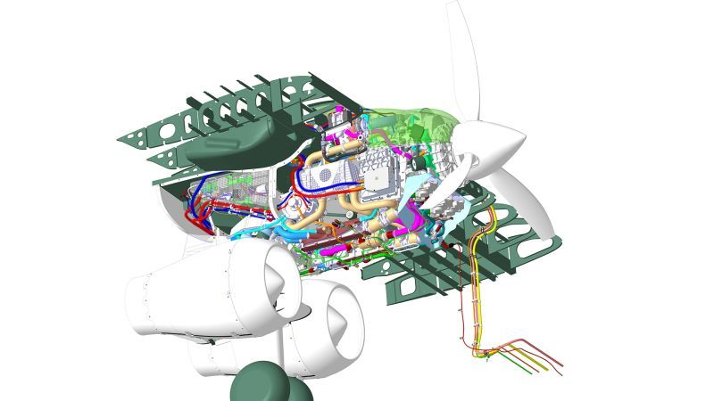 Schematic of fuel cell propulsion system