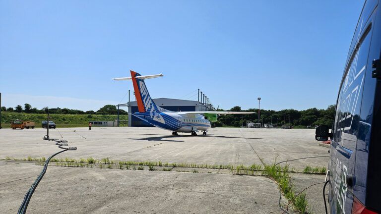 D328 UpLift during emission measurements at Oberpfaffenhofen Airport