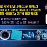 Introducing next level precision surface finish measurements on aerospace & aviation components – directly on the shopfloor