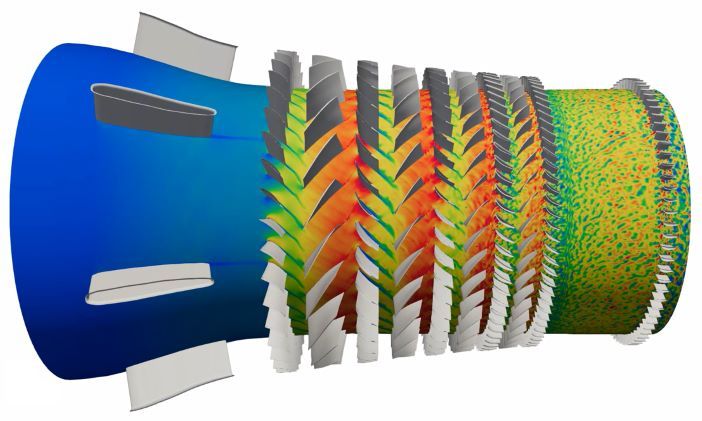 CFD model of an aero engine