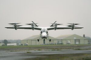 Vertical Aerospace's VX4 eVTOL aircraft hovering