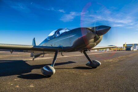 Integral R aircraft on runway