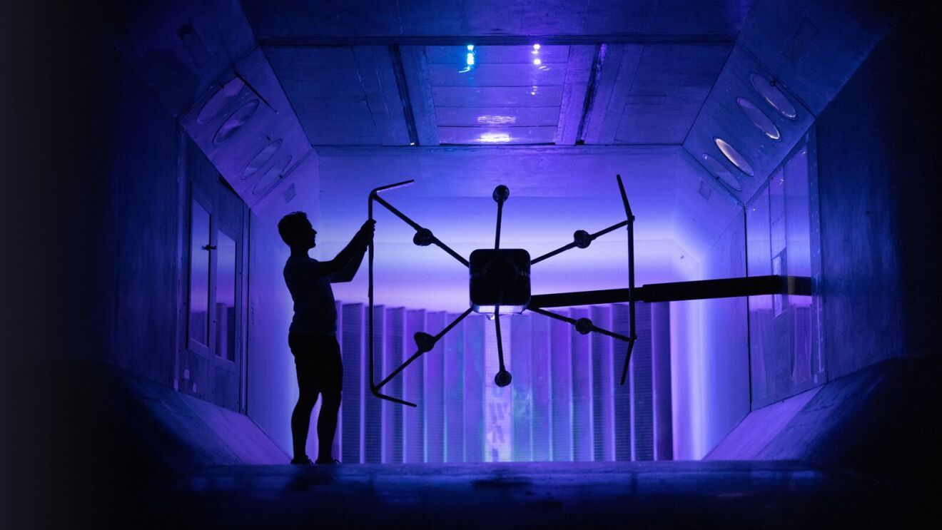 drone wind tunnel testing