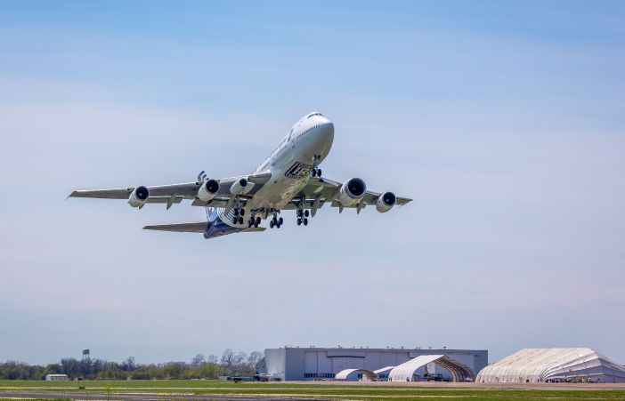 flight testbed shortly after take-off