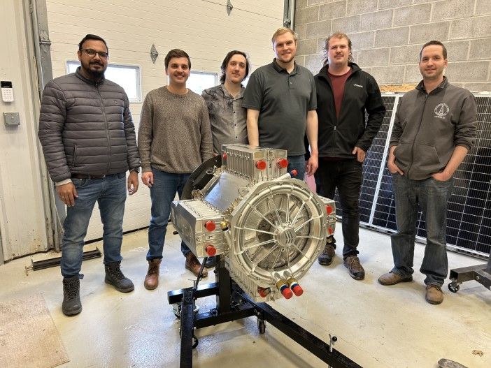 wright electric team with their motor