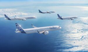 Airbus aircraft in flight