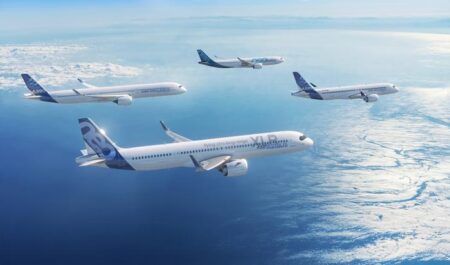 Airbus aircraft in flight