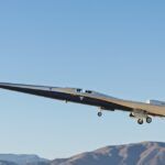 X-59 Quesst supersonic test aircraft completes first flight