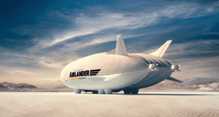 Hybrid Air Vehicles Airlander 10 aircraft on ground