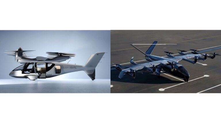 Two eVTOLs side by side for comparison