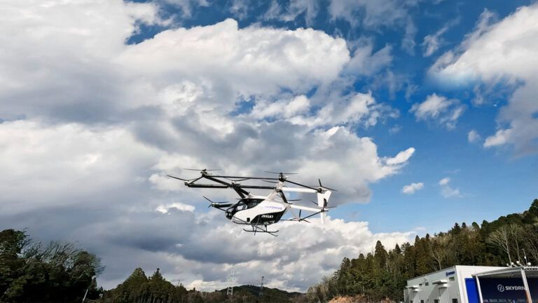SkyDrive progresses eVTOL certification toward 2028 launch SkyDrive SD-05 three-seat eVTOL aircraft in flight during testing in Japan