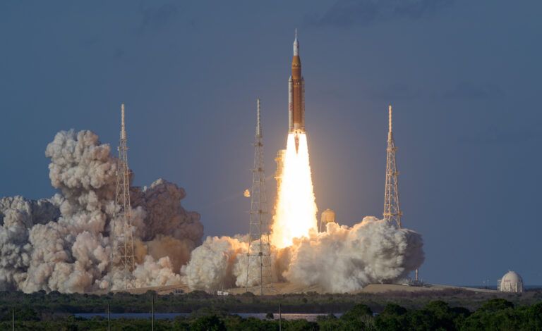 Dewetron data acquisition systems used in Artemis II spacecraft testing NASA's Space Launch System rocket lifts off from Launch Complex 39B at Kennedy Space Center carrying the Artemis II crew on April 1, 2026