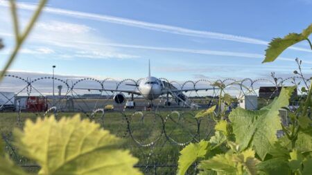 German researchers test lunar base construction in Zero-G flights The Airbus A310 Zero-G research aircraft on the apron at Bordeaux-Mérignac Airport ahead of a parabolic flight