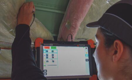 One instrument for eddy-current and ultrasonic fuselage NDT