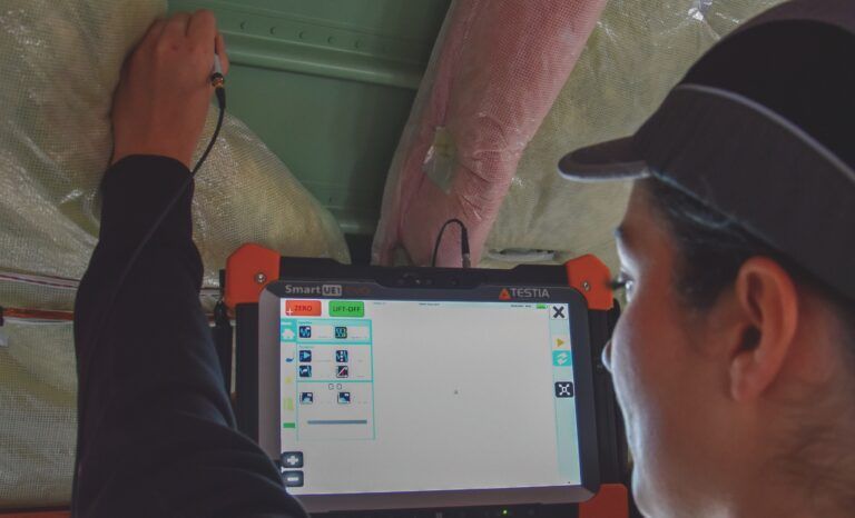 One instrument for eddy-current and ultrasonic fuselage NDT