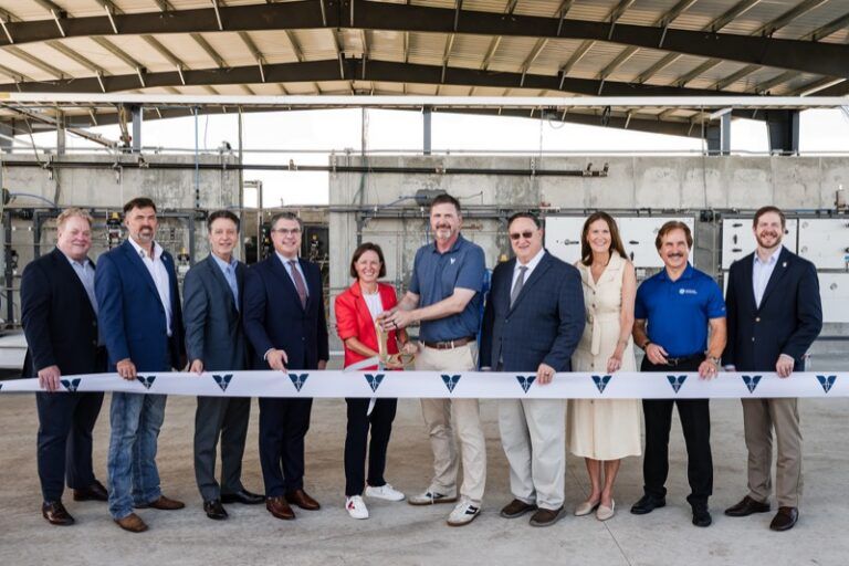 Venus Aerospace opens rotating detonation engine test stand in Houston Venus Aerospace and Texas Space Commission representatives cut a ribbon in front of the new propulsion test stand at the Houston Spaceport